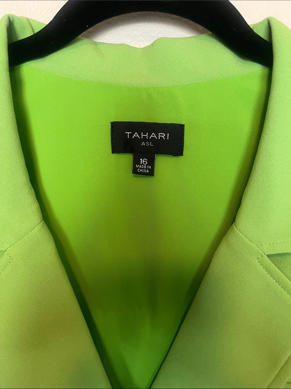 Tahari ASL Lime Green Sleeveless Mini Dress - Picture 2 of 8